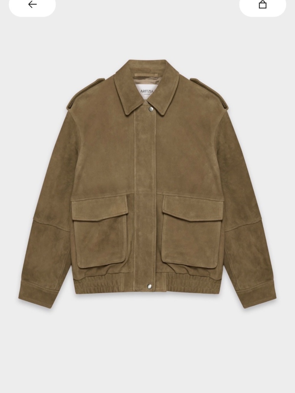 Suede Tenant Bomber